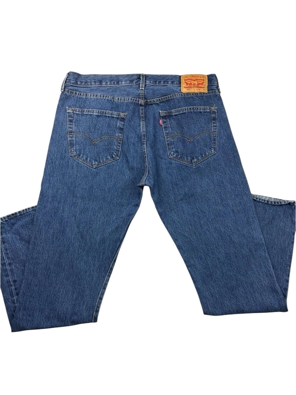 Levi’s 501‎ Button Fly Medium Wash Rugged Solid Classic “50’s” Jeans Size 36/32